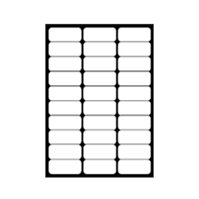 30 UP Paper Labels (NON GLOSSY)